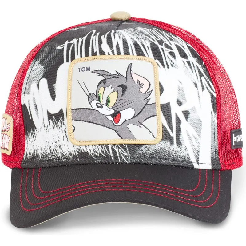 svart-och-rod-trucker-keps-tom-tom2-looney-tunes-fran-capslab