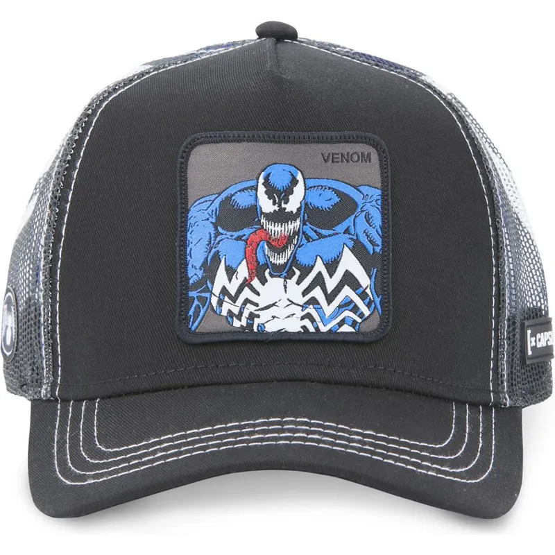 kepsar-curva-svart-snapback-venom-marvel-comics-av-capslab
