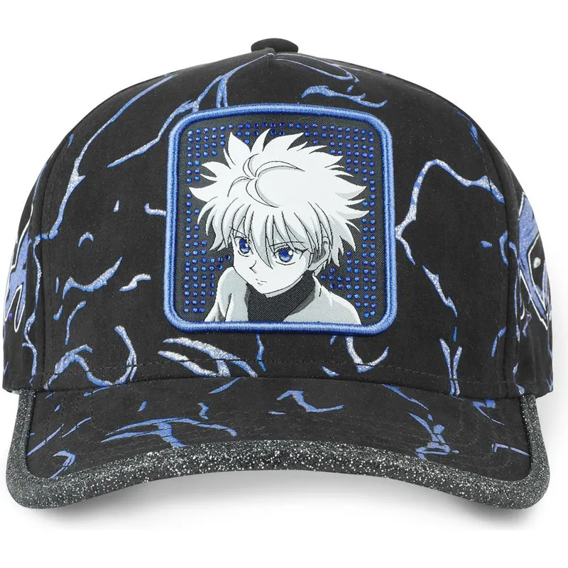 svart-och-bla-justerbar-bojd-keps-killua-zoldyck-tag-kir1-hunter-x-hunter-fran-capslab