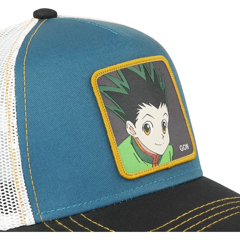 truckerkeps-bla-vit-och-svart-gon-freecss-gon1-hunter-x-hunter-fran-capslab