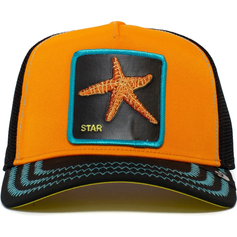 truckerkeps-orange-och-svart-sjostjarna-baby-i-m-a-star-the-farm-fran-goorin-bros