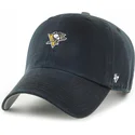 svart-justerbar-bojd-keps-clean-up-base-runner-pittsburgh-penguins-nhl-fran-47-brand