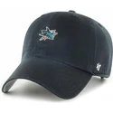 san-jose-sharks-nhl-47-brand-justerbar-svart-bojd-keps-clean-up-base-runner