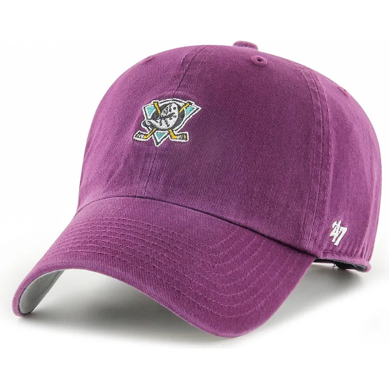 kepsar-curva-rod-justerbart-band-granate-clean-up-base-runner-fran-anaheim-ducks-nhl-av-47-brand