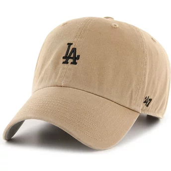 Justerbar brun böjd keps Clean Up Base Runner från Los Angeles Dodgers MLB av 47 Brand