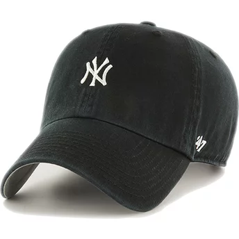 Justerbar svart böjd keps Clean Up Base Runner från New York Yankees MLB av 47 Brand