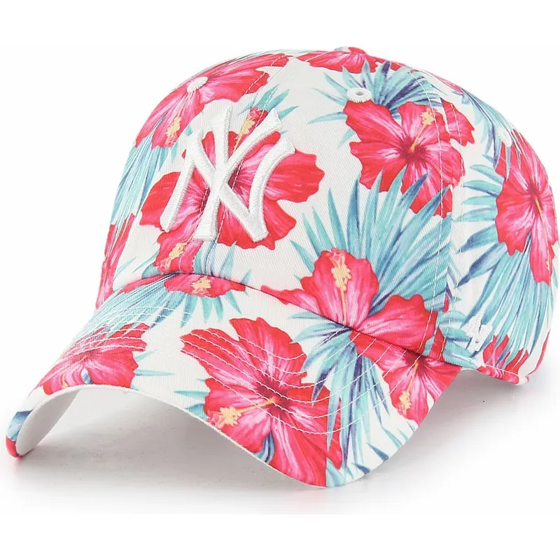 kepsar-curva-flerfargad-justerbart-band-clean-up-sharon-fran-new-york-yankees-mlb-av-47-brand