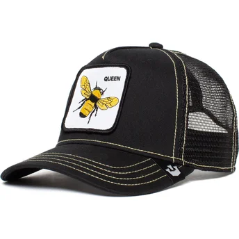 svart-truckerkeps-queen-bee-med-bi-fran-goorin-bros