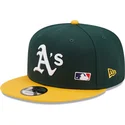 kepsar-plana-gron-snapback-9fifty-team-arch-fran-oakland-athletics-mlb-av-new-era