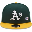 kepsar-plana-gron-snapback-9fifty-team-arch-fran-oakland-athletics-mlb-av-new-era