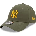 new-era-new-york-yankees-mlb-9forty-league-essential-justerbar-gron-bojd-keps-med-gul-logotyp