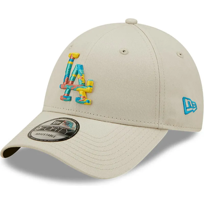 kepsar-curva-gra-justerbart-band-9forty-camo-infill-fran-los-angeles-dodgers-mlb-av-new-era
