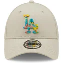 kepsar-curva-gra-justerbart-band-9forty-camo-infill-fran-los-angeles-dodgers-mlb-av-new-era