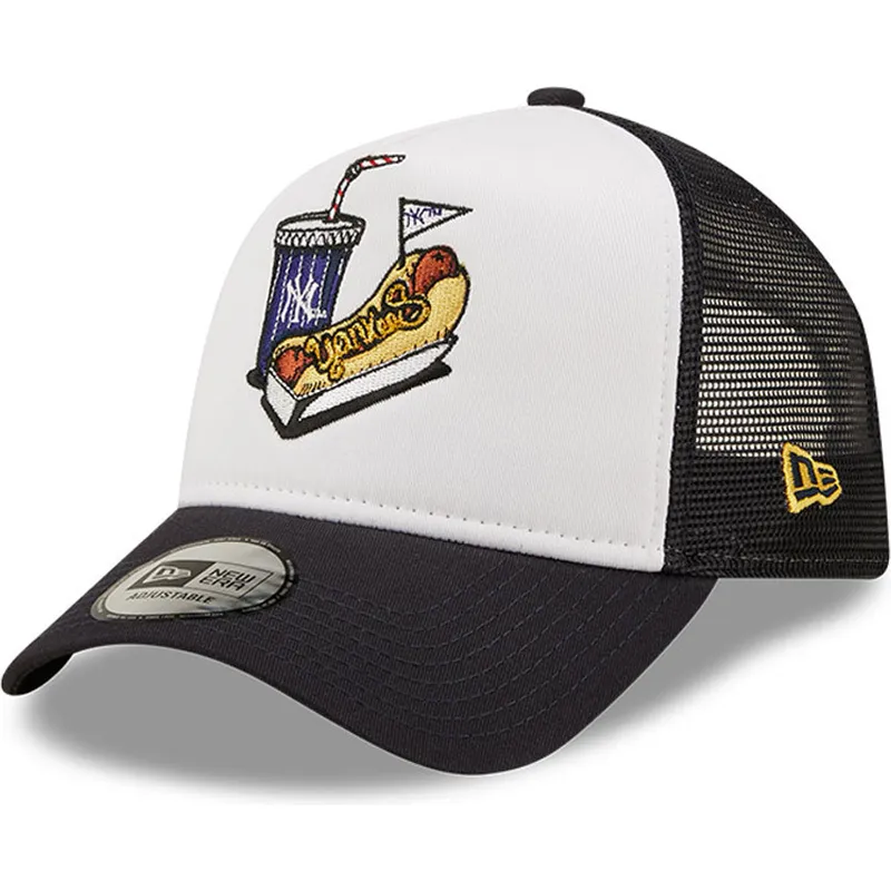 kepsar-curva-vit-snapback-a-frame-stadium-food-hot-dog-fran-new-york-yankees-mlb-av-new-era