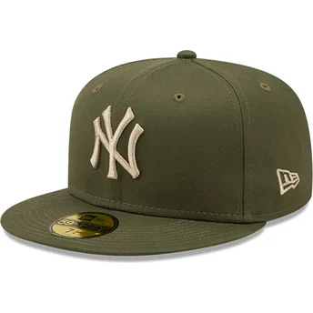 kepsar-plana-gron-justerad-59fifty-league-essential-fran-new-york-yankees-mlb-av-new-era