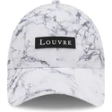 justerbar-vit-bojd-keps-9forty-clear-marble-le-louvre-fran-new-era