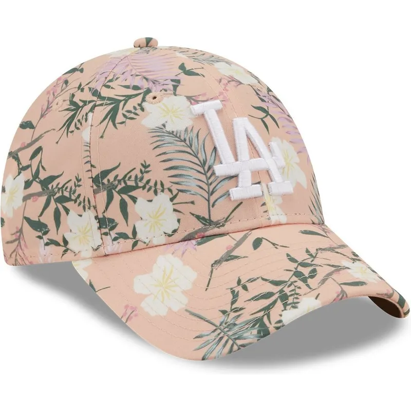 kepsar-curva-rosa-justerbart-band-9forty-floral-fran-los-angeles-dodgers-mlb-av-new-era