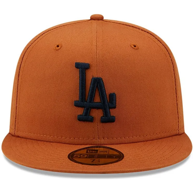 kepsar-plana-brun-justerad-59fifty-league-essential-fran-los-angeles-dodgers-mlb-av-new-era