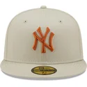new-era-new-york-yankees-mlb-59fifty-league-essential-gra-flat-passform-keps-med-brunt-logo