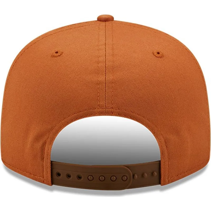 kepsar-plana-brun-snapback-marron-9fifty-league-essential-fran-los-angeles-dodgers-mlb-av-new-era