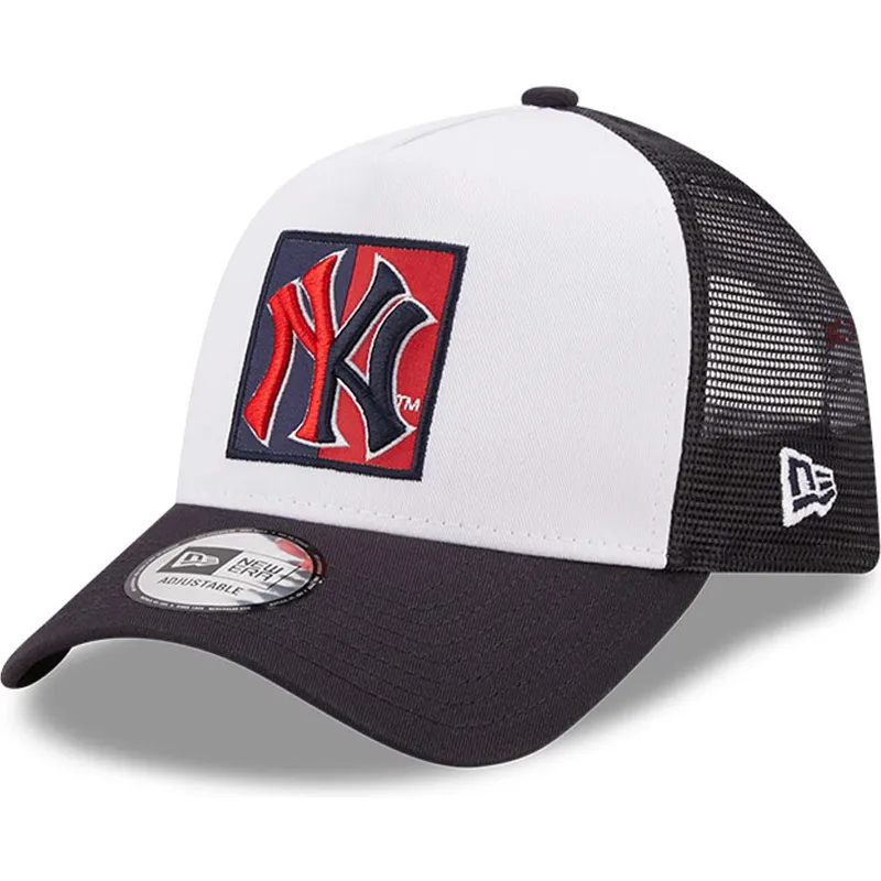 kepsar-curva-marinbla-snapback-a-frame-frame-team-patch-fran-new-york-yankees-mlb-av-new-era