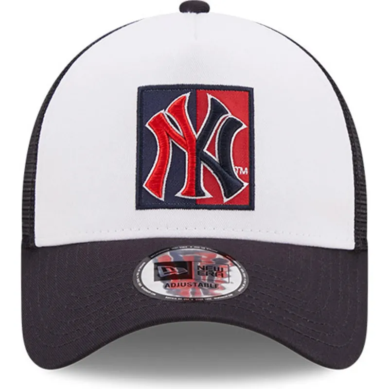 kepsar-curva-marinbla-snapback-a-frame-frame-team-patch-fran-new-york-yankees-mlb-av-new-era