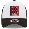 new-era-boston-red-sox-mlb-vit-och-svart-a-frame-team-patch-truckerkeps