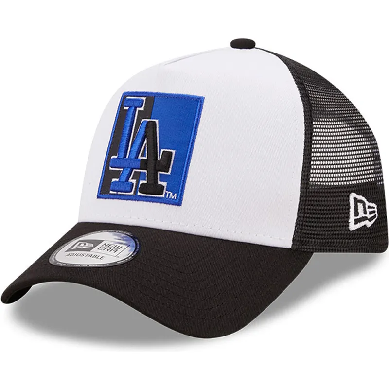 kepsar-curva-svart-snapback-a-frame-team-patch-fran-los-angeles-dodgers-mlb-av-new-era