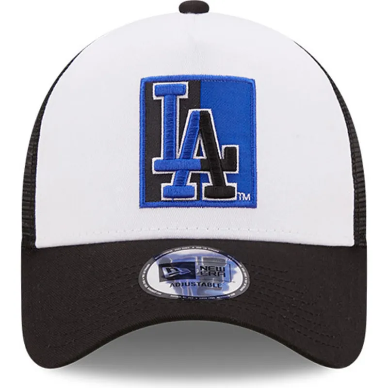 kepsar-curva-svart-snapback-a-frame-team-patch-fran-los-angeles-dodgers-mlb-av-new-era