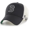 svart-och-vit-truckerkeps-med-svart-mvp-branson-logotyp-av-boston-red-sox-mlb-fran-47-brand