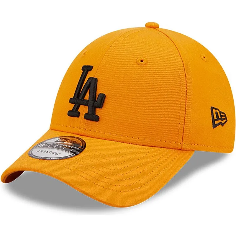 kepsar-curva-apelsin-justerbart-band-negro-9forty-league-essential-fran-los-angeles-dodgers-mlb-av-new-era