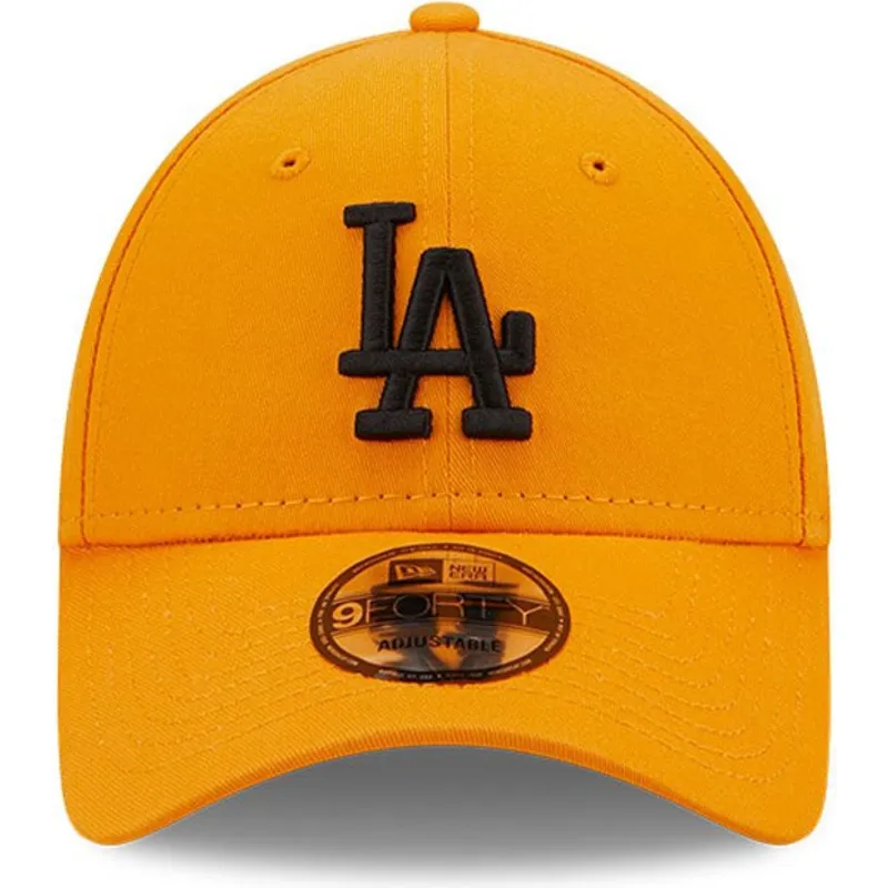 kepsar-curva-apelsin-justerbart-band-negro-9forty-league-essential-fran-los-angeles-dodgers-mlb-av-new-era