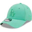 gron-justerbar-bojd-keps-med-gront-los-angeles-dodgers-mlb-9forty-league-essential-logo-fran-new-era