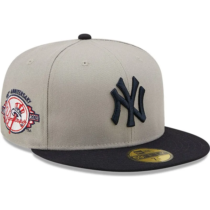 kepsar-plana-gra-justerad-59fifty-parche-lateral-fran-new-york-yankees-mlb-av-new-era