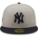 kepsar-plana-gra-justerad-59fifty-parche-lateral-fran-new-york-yankees-mlb-av-new-era