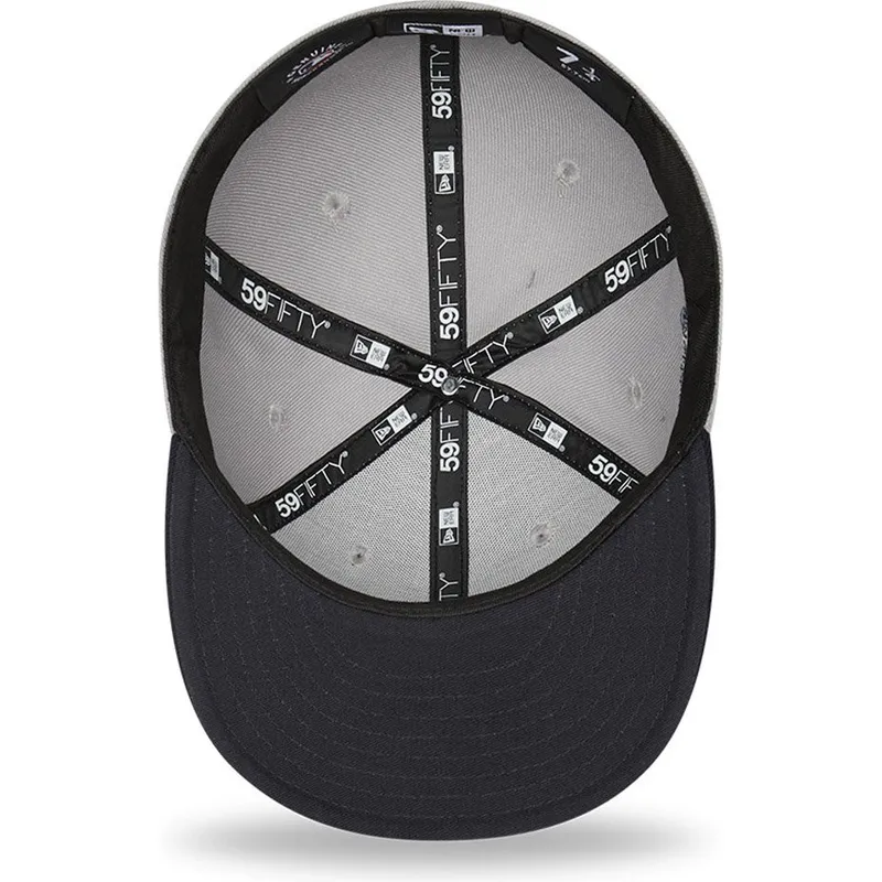kepsar-plana-gra-justerad-59fifty-parche-lateral-fran-new-york-yankees-mlb-av-new-era