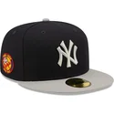 platt-keps-marinbla-och-gra-justerad-59fifty-sidopatch-fran-new-york-yankees-mlb-av-new-era