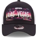 new-era-nevada-las-vegas-a-frame-license-plate-marinbla-och-vit-truckerkeps