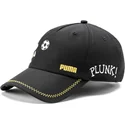justerbar-svart-bojd-keps-for-barn-med-snoopy-peanuts-fran-puma