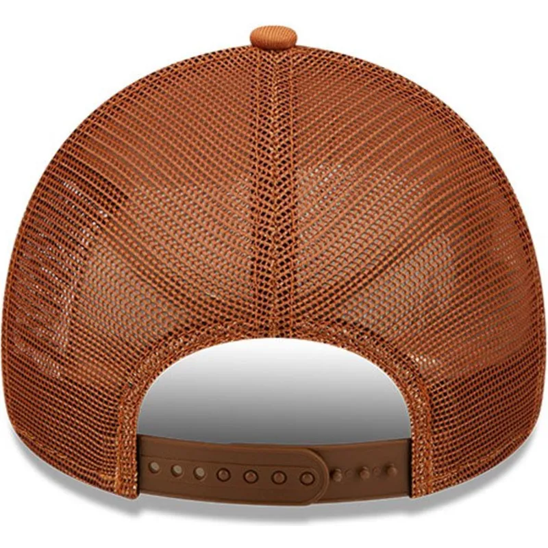 kepsar-curva-brun-snapback-a-frame-tonal-mesh-fran-new-york-yankees-mlb-av-new-era