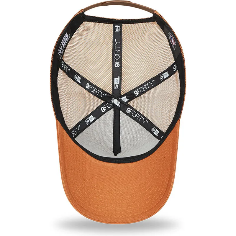 kepsar-curva-brun-snapback-a-frame-tonal-mesh-fran-new-york-yankees-mlb-av-new-era