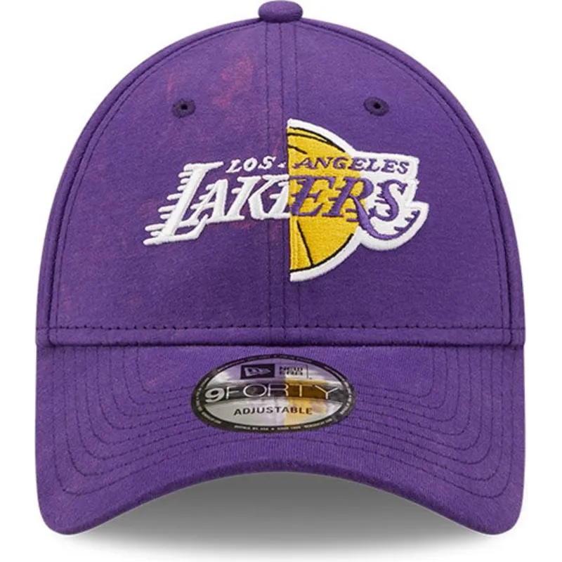 bojd-violett-justerbar-keps-9forty-washed-pack-split-logo-fran-los-angeles-lakers-nba-av-new-era