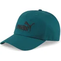 gron-justerbar-bojd-keps-med-svart-essentials-logotyp-fran-puma
