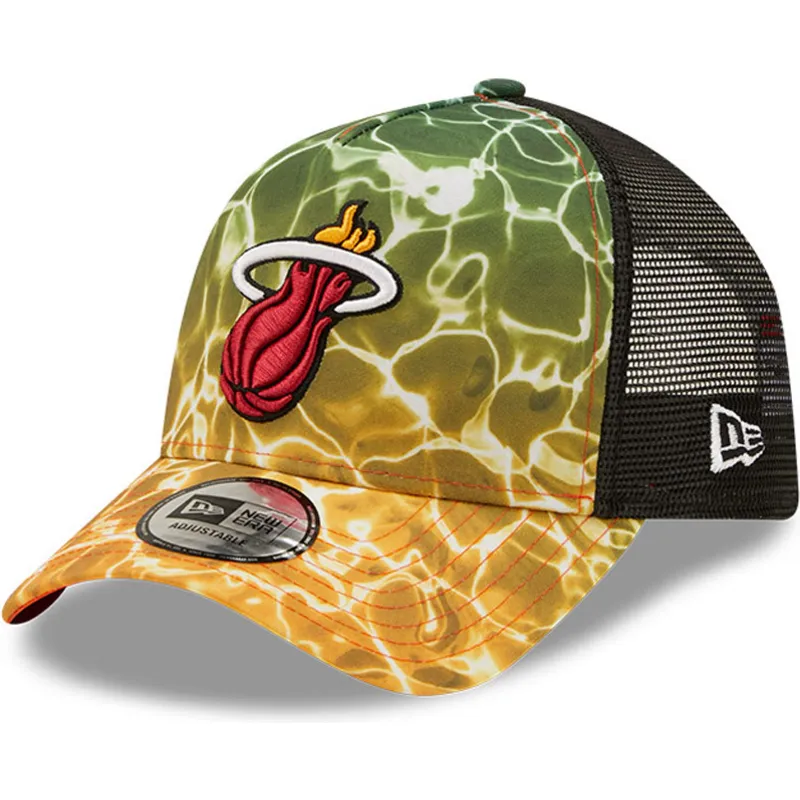 kepsar-curva-flerfargad-snapback-a-frame-summer-city-fran-miami-heat-nba-av-new-era