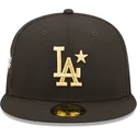 svart-justerbar-platt-truckerkeps-med-guldlogotyp-59fifty-all-star-game-los-angeles-dodgers-mlb-fran-new-era