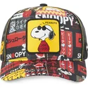 kepsar-curva-svart-snapback-snoopy-jordnotter-av-capslab