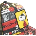 kepsar-curva-svart-snapback-snoopy-jordnotter-av-capslab