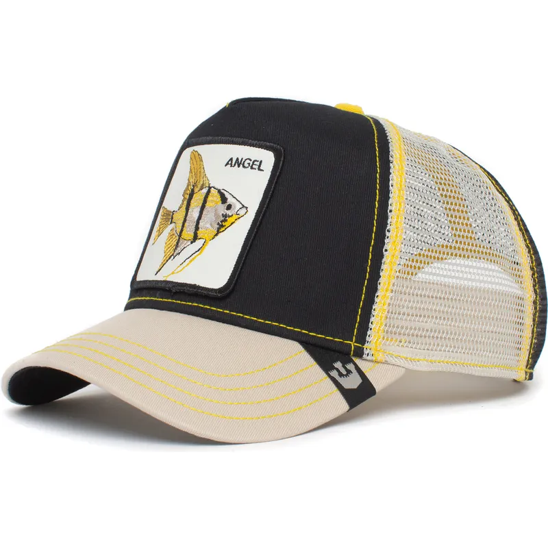 svart-och-gra-trucker-keps-med-angelfisk-angel-sick-lid-the-farm-fran-goorin-bros
