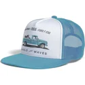 vit-och-bla-platt-truckerkeps-1966-ww23-fran-wheels-and-waves