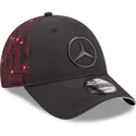 justerbar-svart-och-rod-bojd-keps-9forty-esports-grand-prix-mercedes-formula-1-fran-new-era